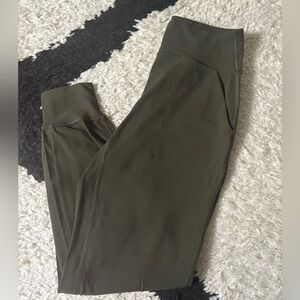 Lululemon High Rise Align Joggers Size 6 Olive Green